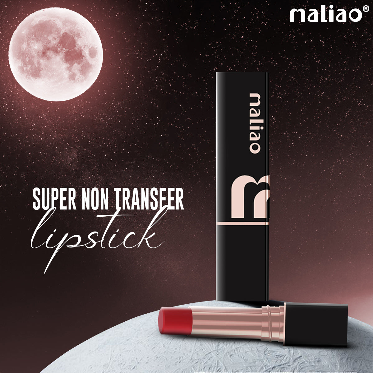 Maliao Super Non-Transfer Lipstick - Long-Lasting Matte Finish, Smudge-Proof Formula